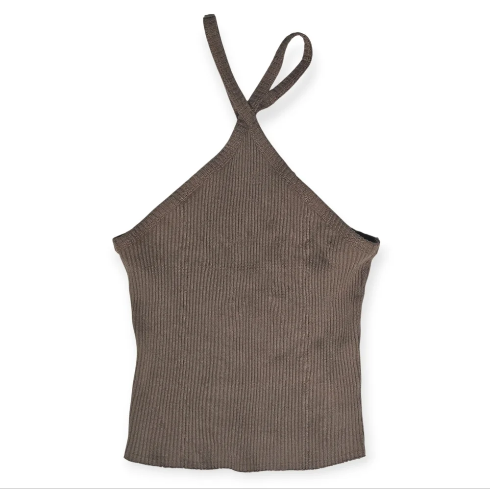 TLA by Anthropologie Ribbed Halter Tank Top, Size M, NWT - Picture 4 of 9